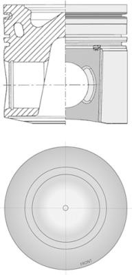 Piston (41541600 KOLBENSCHMIDT) DAF,FORD,VDL