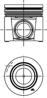 Piston (41707600 KOLBENSCHMIDT) FIAT,IVECO,NAC IVECO (NAVECO)