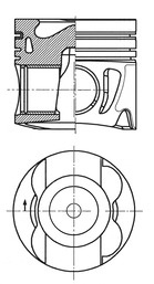 Piston (41712610 KOLBENSCHMIDT) JEEP,MERCEDES-BENZ