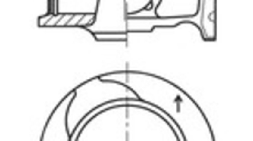 Piston (41812600 KOLBENSCHMIDT) DACIA,NISSAN,RENAULT