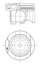 Piston (41829600 KOLBENSCHMIDT) MERCEDES-BENZ