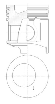 Piston (41855600 KOLBENSCHMIDT)