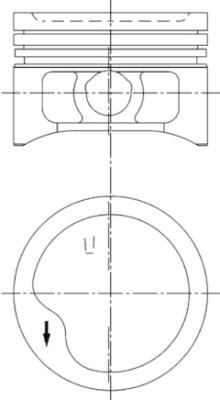 Piston (97286600 KS) BEDFORD,CHEVROLET,HOLDEN,OPEL,VAUXHALL