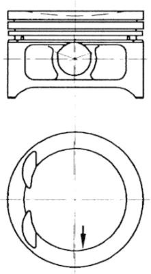 Piston (97332610 KS) HOLDEN,OPEL,VAUXHALL