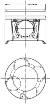 Piston (97458610 KOLBENSCHMIDT) MAN