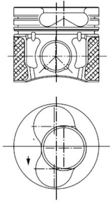 Piston (99470600 KS) AUDI,FORD,SEAT,SKODA,VW