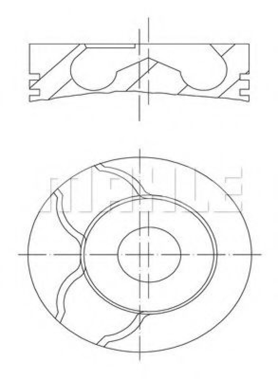 Piston ALFA ROMEO 156 Sportwagon (932) (2000 - 2006) MAHLE ORIGINAL 010 15 00 piesa NOUA