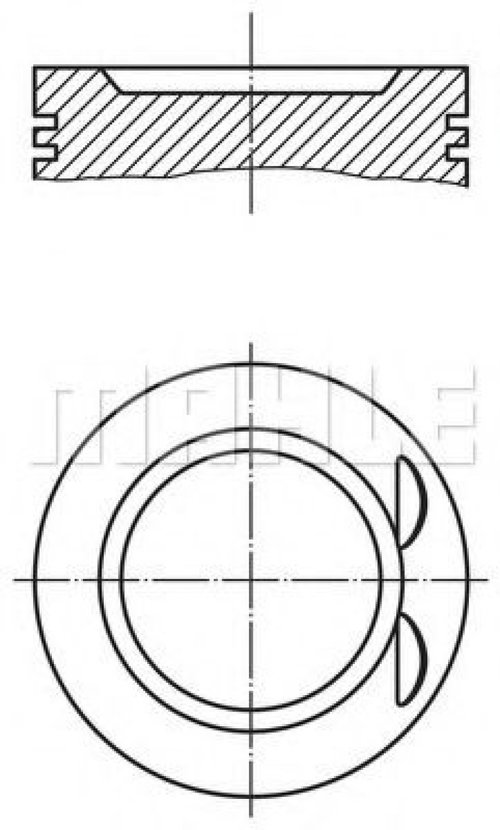 Piston AUDI A4 (8EC, B7) (2004 - 2008) MAHLE ORIGINAL 033 21 00 piesa NOUA