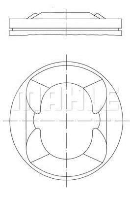 Piston BMW Seria 1 (F21) (2011 - 2016) MAHLE ORIGINAL 081 PI 00110 000 piesa NOUA