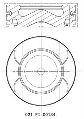 Piston Echipat - Mahle Renault 021 PI 00134 000