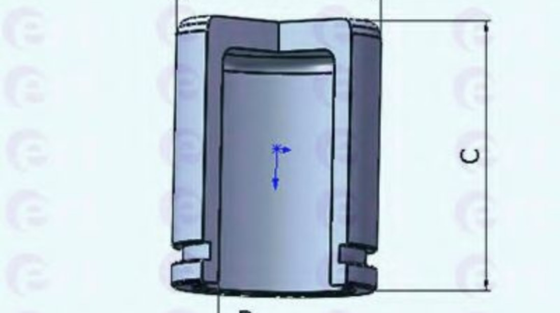 Piston, etrier frana AUDI A3 (8P1) (2003 - 2012) ERT 150933-C piesa NOUA