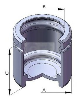 Piston, etrier frana AUDI A4 Avant (8K5, B8) (2007 - 2015) ERT 150566-C piesa NOUA