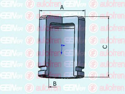 Piston, etrier frana CHEVROLET LACETTI Combi (J200) (2005 - 2016) AUTOFREN SEINSA D025434 piesa NOUA