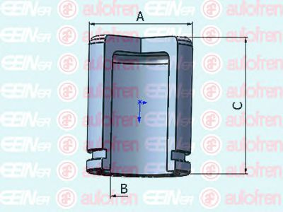 Piston, etrier frana DAEWOO NUBIRA Break (KLAJ) (1997 - 2016) AUTOFREN SEINSA D025434 piesa NOUA