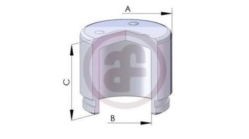 Piston, etrier frana Daewoo NUBIRA limuzina (KLAN) 2003-2016 #2 150273C