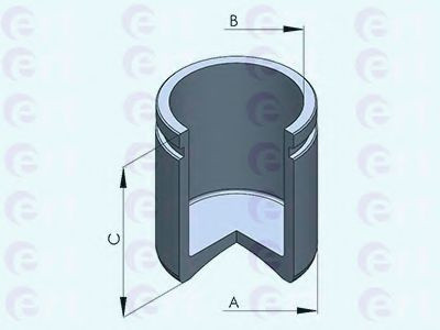 Piston, etrier frana FIAT DUCATO caroserie (244) (2002 - 2016) ERT 151278-C piesa NOUA