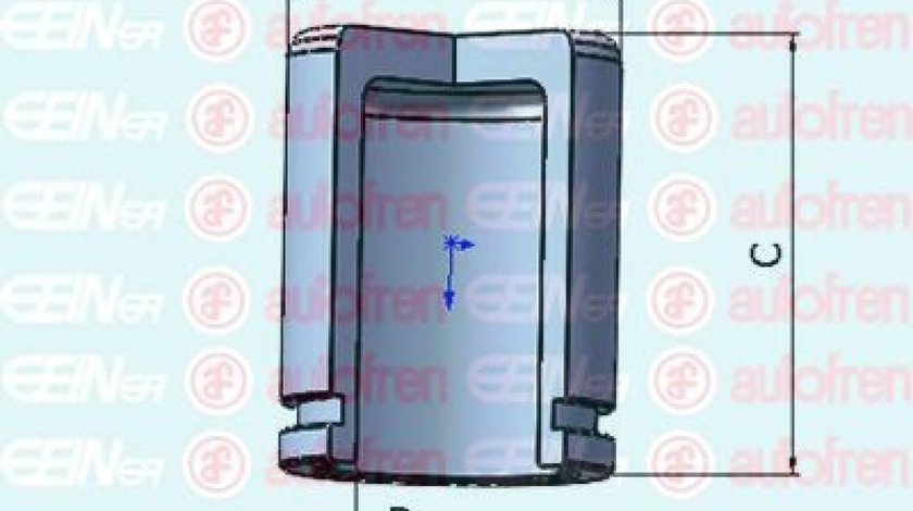 Piston, etrier frana HYUNDAI GETZ (TB) (2002 - 2010) AUTOFREN SEINSA D025435 piesa NOUA