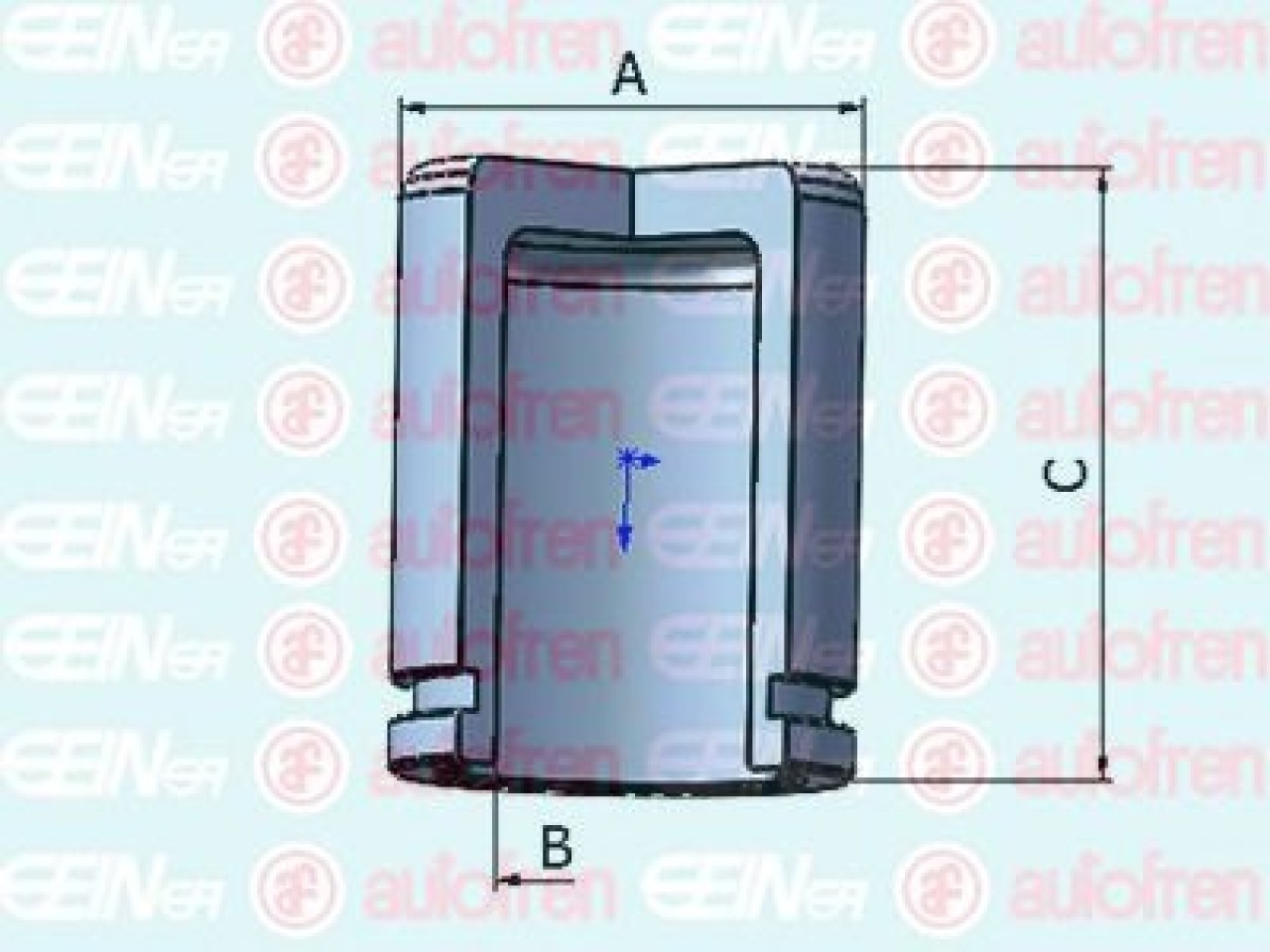 Piston, etrier frana HYUNDAI SONATA IV (EF) (1998 - 2005) AUTOFREN SEINSA D025435 piesa NOUA