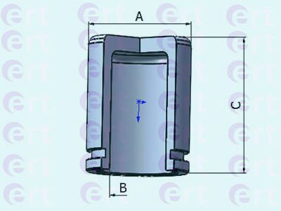 Piston, etrier frana KIA CEED Hatchback (ED) (2006 - 2012) ERT 151034-C piesa NOUA