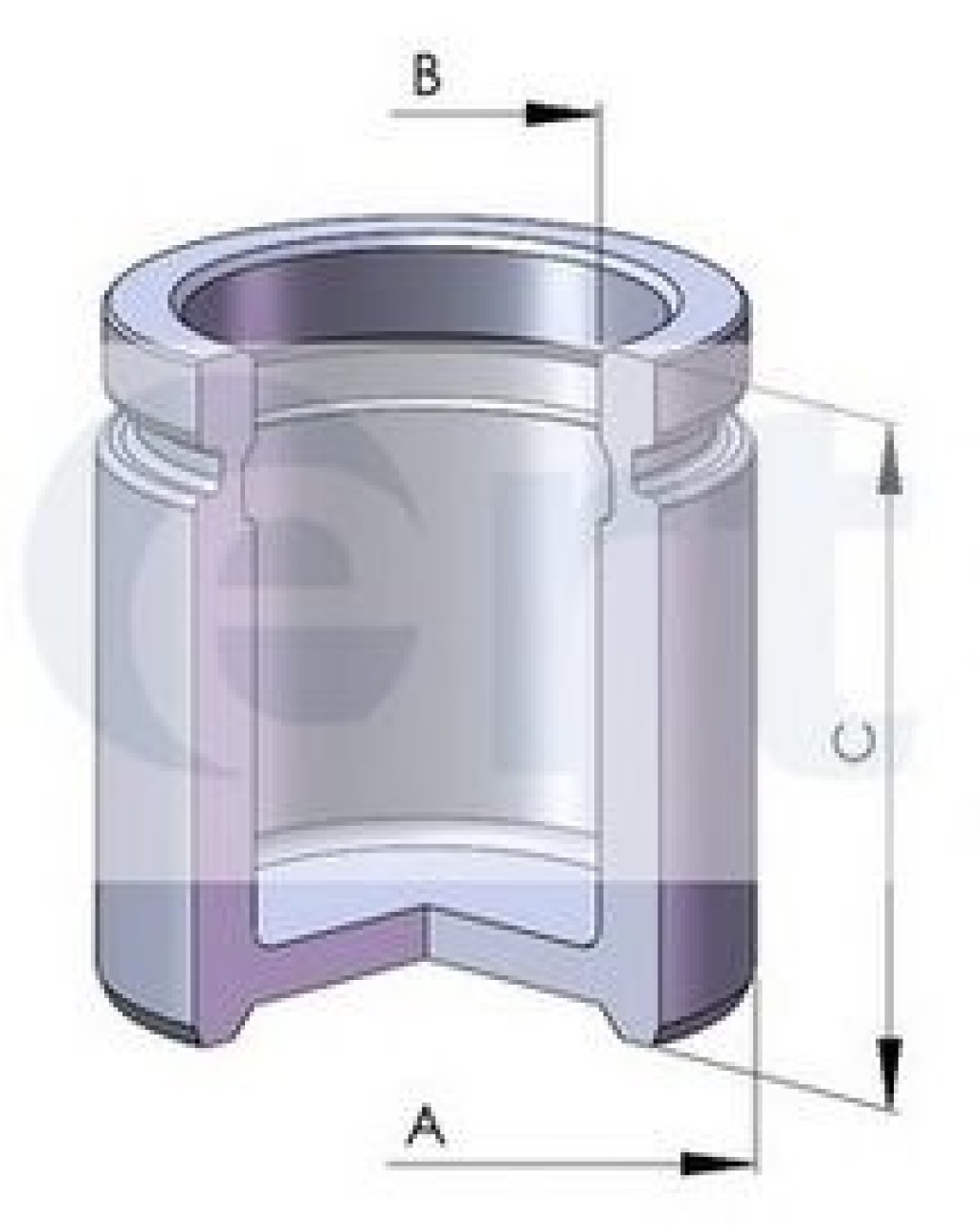 Piston, etrier frana LANCIA LYBRA SW (839BX) (1999 - 2005) ERT 150276-C piesa NOUA