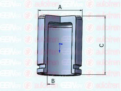 Piston, etrier frana MAZDA CX-7 (ER) (2006 - 2016) AUTOFREN SEINSA D025279 piesa NOUA