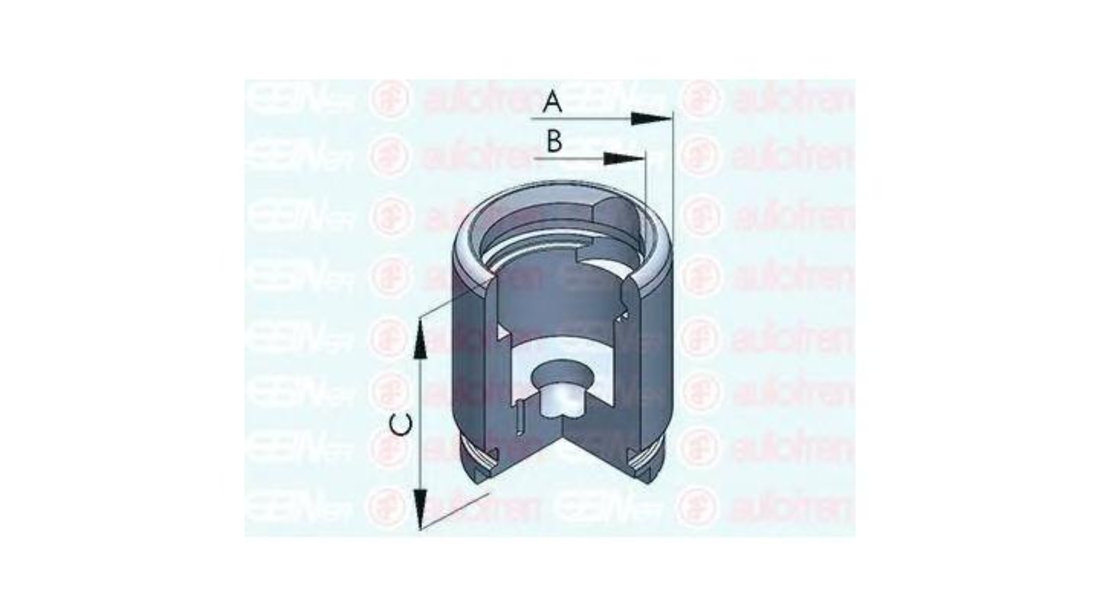 Piston, etrier frana Peugeot 205 (741A/C) 1983-1987 #2 150848C