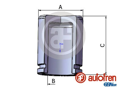 Piston, etrier frana punte fata (D025226 AUT) BENTLEY,BMW,Citroen,FIAT,PEUGEOT,TOYOTA,VW