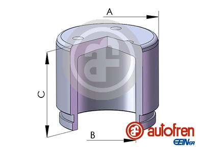 Piston, etrier frana punte fata (D025337 AUT) CHRYSLER,DODGE,HONDA,HYUNDAI,JEEP,MITSUBISHI,SUBARU