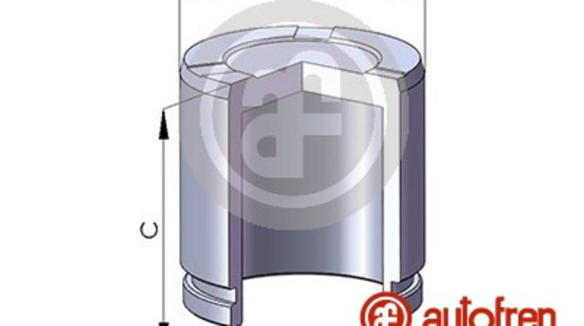 Piston, etrier frana punte fata (D025533 AUT) HONDA,INFINITI,MERCEDES-BENZ,OPEL,RENAULT,TOYOTA,VAUXHALL,VW