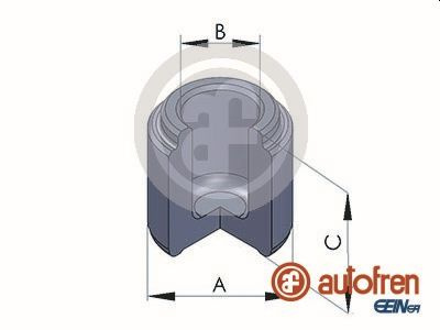 Piston, etrier frana puntea spate (D025236 AUT) Citroen,MITSUBISHI