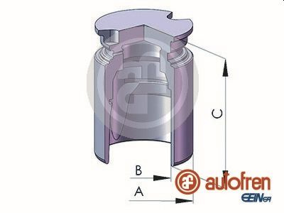 Piston, etrier frana puntea spate (D025422 AUT) Citroen,TOYOTA