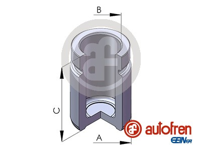 Piston, etrier frana puntea spate (D02566 AUT) Citroen,MERCEDES-BENZ,PEUGEOT