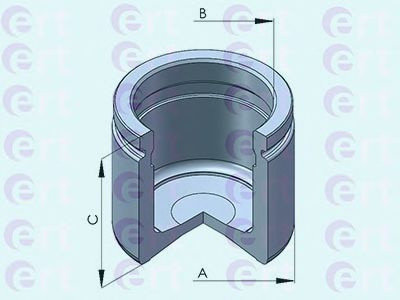 Piston, etrier frana SKODA SUPERB II (3T4) (2008 - 2015) ERT 150956-C piesa NOUA