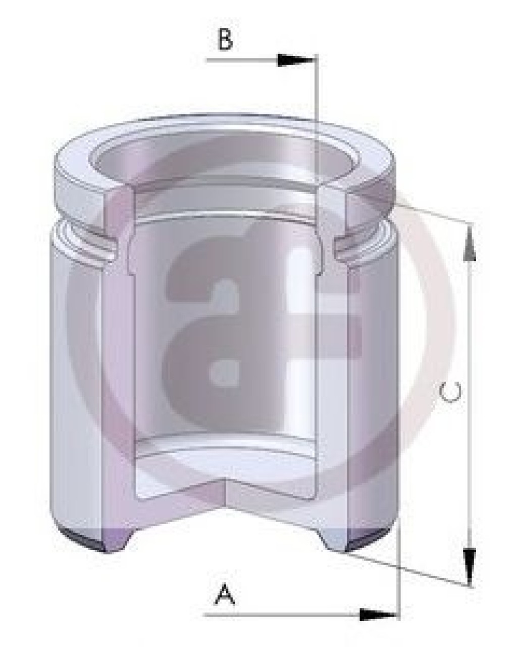 Piston, etrier frana TOYOTA AVENSIS (T22) (1997 - 2003) AUTOFREN SEINSA D02559 piesa NOUA