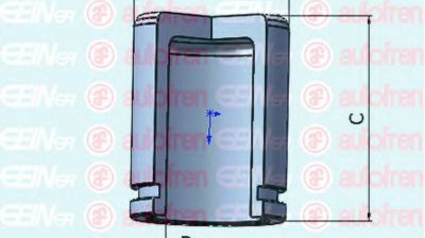 Piston, etrier frana TOYOTA COROLLA Combi (E12J, E12T) (2001 - 2007) AUTOFREN SEINSA D025550 piesa NOUA