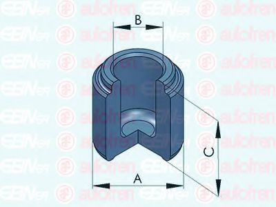 Piston, etrier frana VW TOUAREG (7LA, 7L6, 7L7) (2002 - 2010) AUTOFREN SEINSA D025284 piesa NOUA