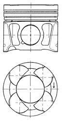 Piston FIAT BRAVO II (198) (2006 - 2016) KOLBENSCHMIDT 41070600 piesa NOUA