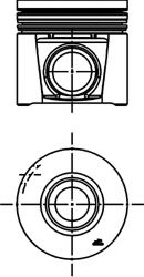 Piston FIAT DUCATO platou / sasiu (244) (2002 - 2016) KOLBENSCHMIDT 40285620 piesa NOUA