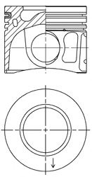 Piston FIAT DUCATO platou / sasiu (250, 290) (2006 - 2016) KOLBENSCHMIDT 41072620 piesa NOUA