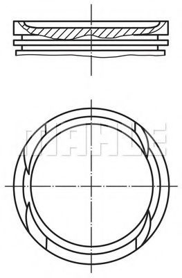 Piston FIAT IDEA (350) (2003 - 2016) MAHLE ORIGINAL 010 05 00 piesa NOUA