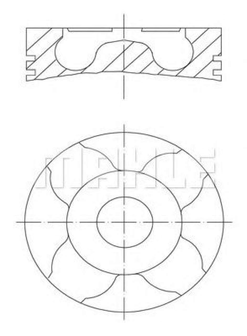 Piston FIAT SCUDO platou / sasiu (220) (1996 - 2006) MAHLE ORIGINAL 040 24 00 piesa NOUA