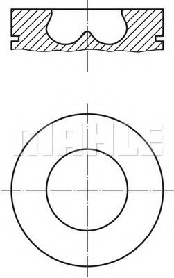 Piston FORD TRANSIT platou / sasiu (FM, FN) (2000 - 2006) MAHLE ORIGINAL 013 PI 00107 002 piesa NOUA