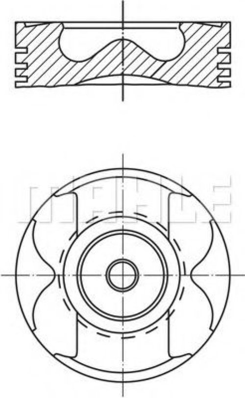 Piston MERCEDES C-CLASS T-Model (S203) (2001 - 2007) MAHLE ORIGINAL 004 59 00 piesa NOUA