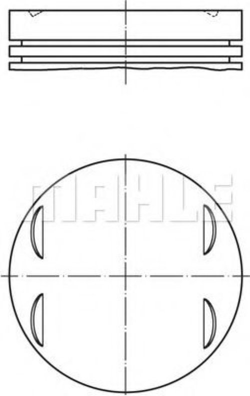 Piston MERCEDES C-CLASS T-Model (S204) (2007 - 2014) MAHLE ORIGINAL 005 24 00 piesa NOUA