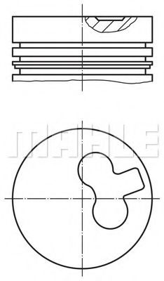 Piston MITSUBISHI PAJERO III (V7_W, V6_W) (1999 - 2007) MAHLE ORIGINAL 676 37 00 piesa NOUA