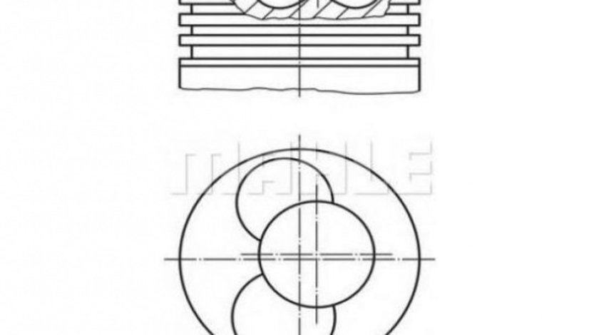 Piston motor Volkswagen VW NEW BEETLE (9C1, 1C1) 1998-2010 #2 028107065AJ