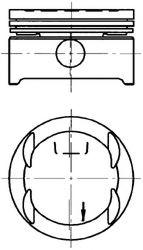 Piston OPEL TIGRA (95) (1994 - 2000) KOLBENSCHMIDT 94637600 piesa NOUA