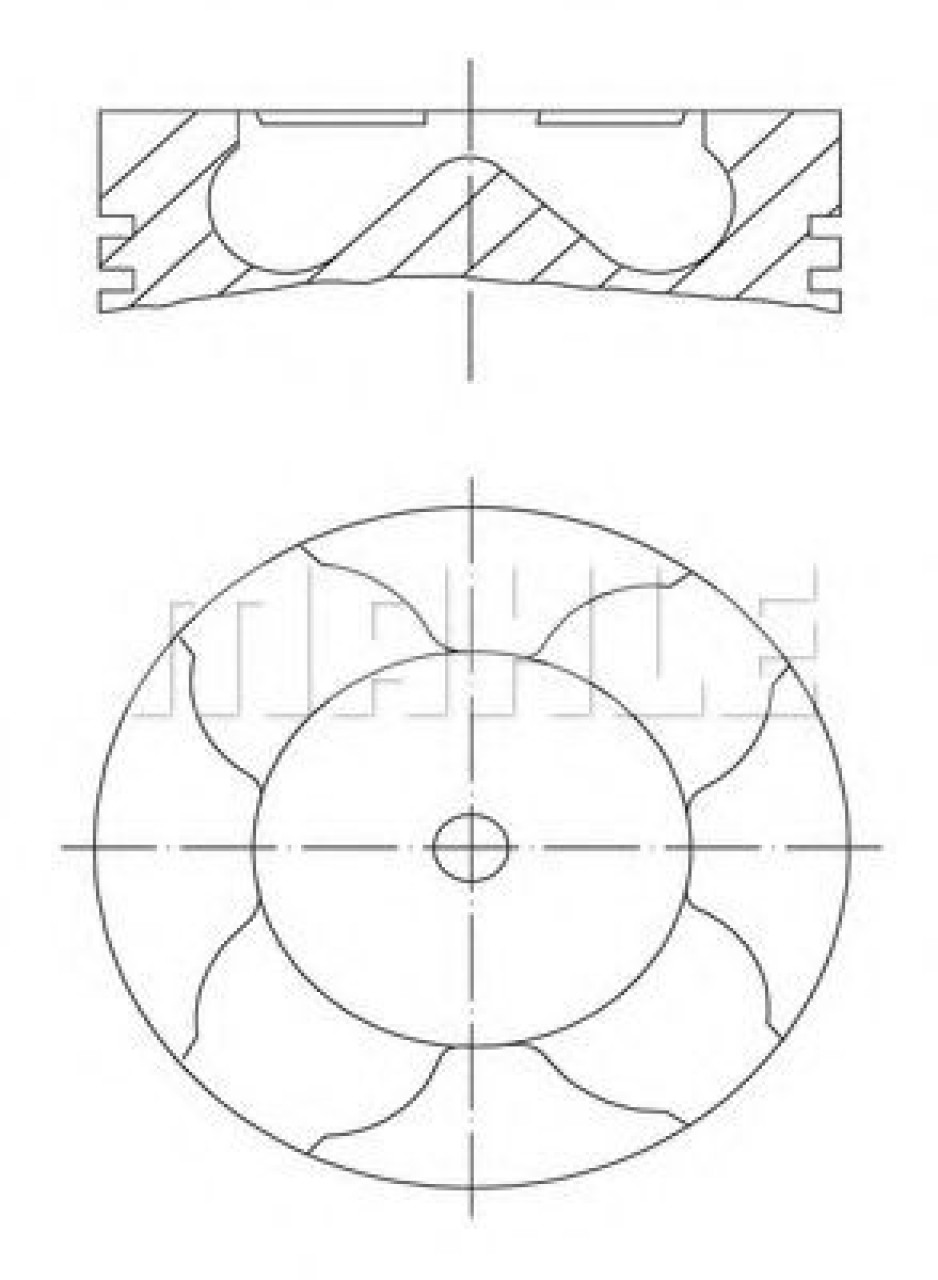 Piston OPEL VECTRA B (36) (1995 - 2002) MAHLE ORIGINAL 011 83 00 piesa NOUA