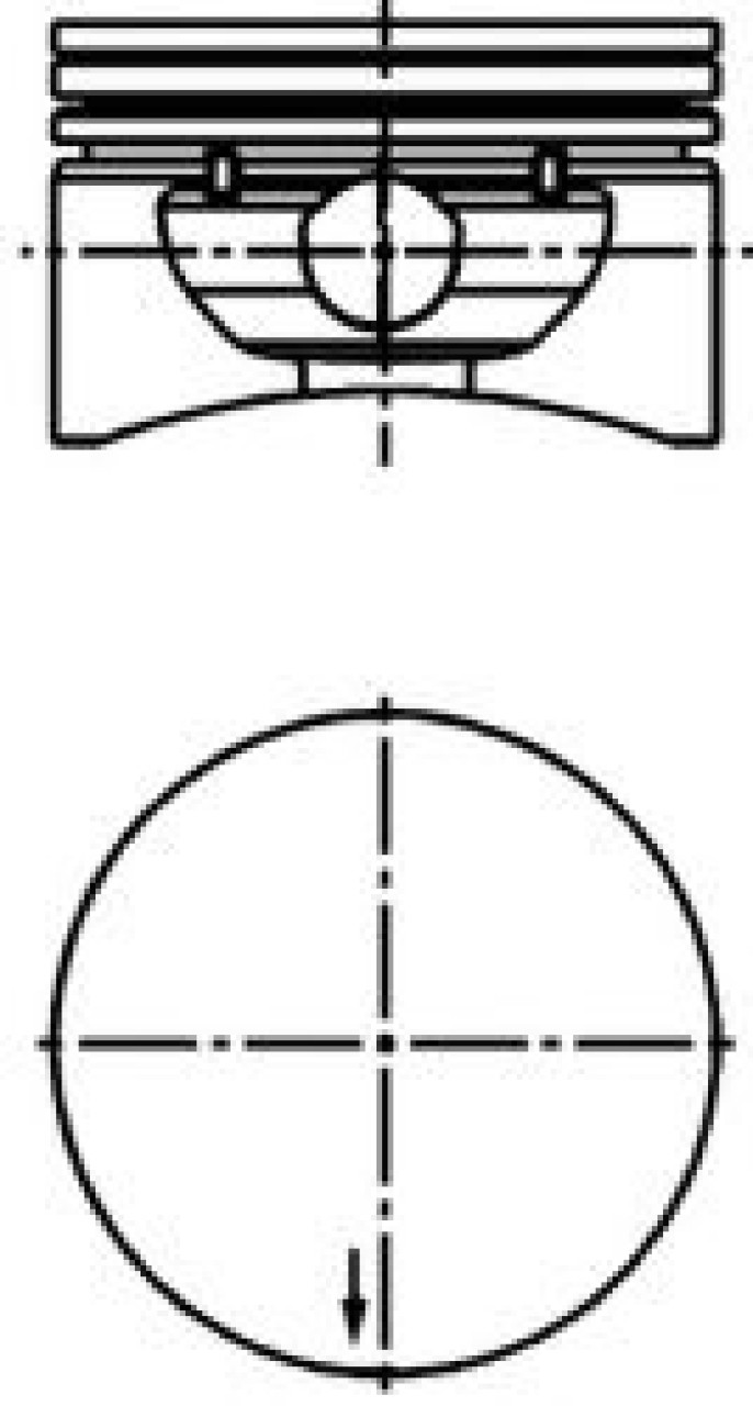 Piston OPEL VECTRA B Combi (31) (1996 - 2003) KOLBENSCHMIDT 40380600 piesa NOUA