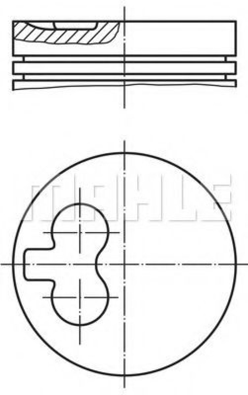 Piston PEUGEOT EXPERT Van (222) (1995 - 2016) MAHLE ORIGINAL 040 01 00 piesa NOUA